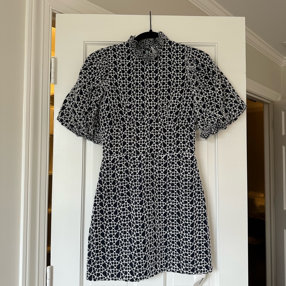 Acler Black and White Patterned Dress